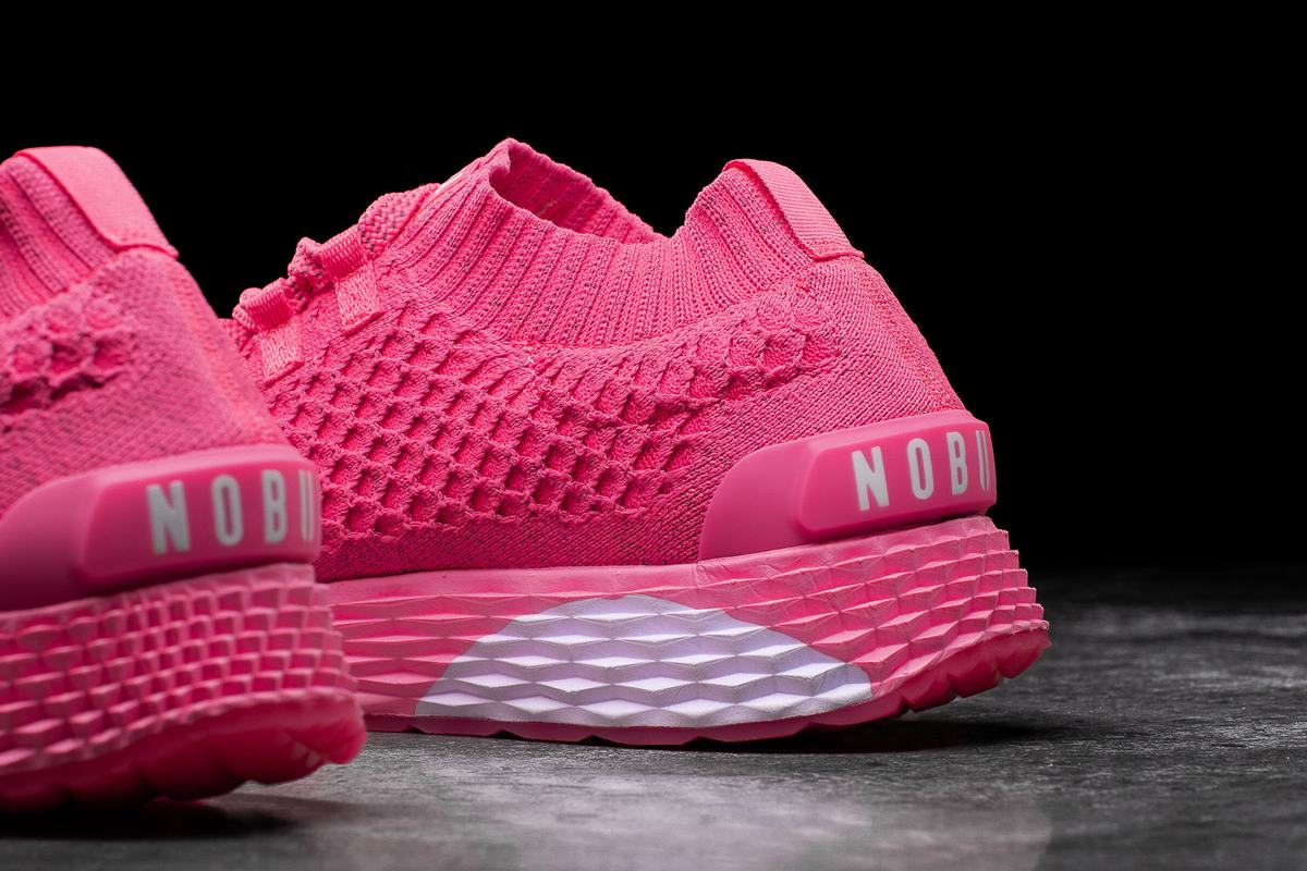 Nobull Neon Knit Runner Women's Running Shoes Pink | Australia (GE9053)